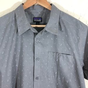 Patagonia Go To Shirt Rockwall Gray size Large